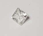 PRINCESS CUT DIAMOND  (Colour E, I1, 4.36 X 4.11 mm, Cut - Very good   - 0.46 Ct)
