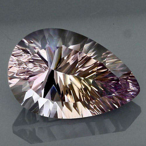 JUST JEWELS -  BEAUTIFUL PEAR CONCAVE CUT AMETRINE  (6.30 Ct)