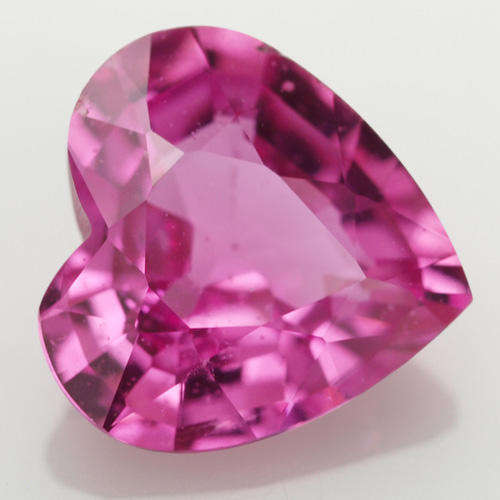 GORGEOUS 5.5mm PURPLE/PINK SAPPHIRE HEART (0.62 Ct) - Normal Heat only