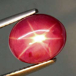 JUST JEWELS - HOT RED 6 STAR RUBY  (5.80 Ct)