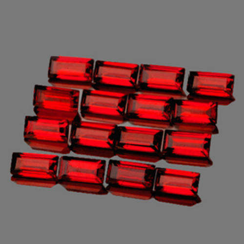 JUST JEWELS - RED HOT MOZAMBIQUE GARNET LOT (16 Piece - 2.56 TCts)