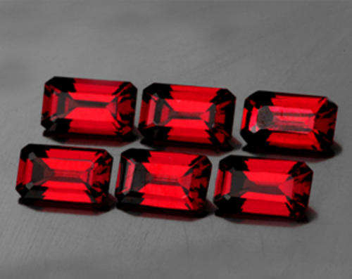 JUST JEWELS - RED HOT MOZAMBIQUE GARNET LOT (6 Piece - 1.89 TCts)