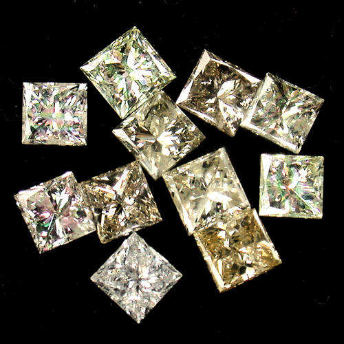 DIAMOND PRINCESS LOT  (Top Light Champagne 11 pieces - 1.0 Total Ct)
