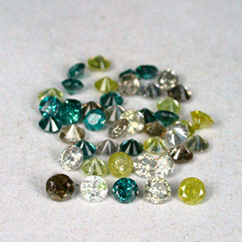 JUST JEWELS -  DIAMOND LOT (Multi -colour) (44 pieces - 1.0 TCts)