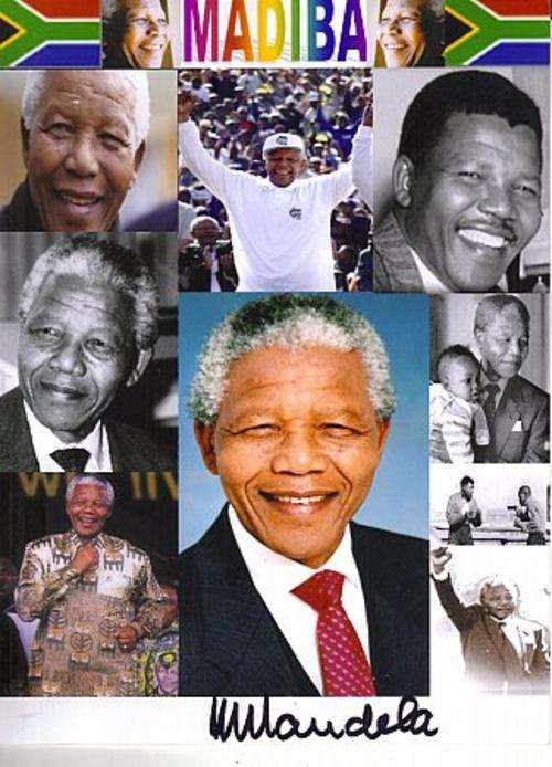 Nelson Mandela 100% ORIGINAL SIGNED AUTOGRAPH WITH CERIFCATE OF AUTHENTICITY