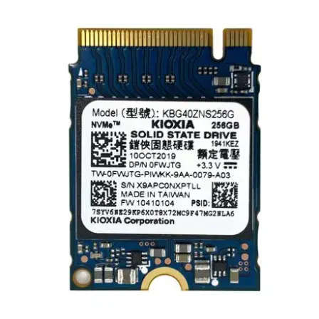 002 - Kioxia KBG40ZNS256G M.2 2230 256GB PCI-E Gen3 X4 NVMe OEM SSD