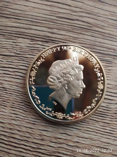 CANADIAN BIRTHDAY 90 ANNIVERSARY 24K  GOLD PLATED 2016 Coins