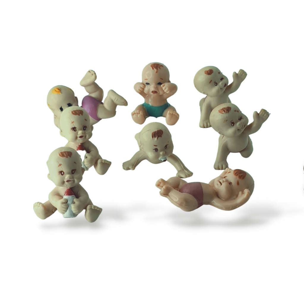 8 piece Miniature dolls Cute little miniatures, Mattel Magic Nursery Collectible Small Surprise