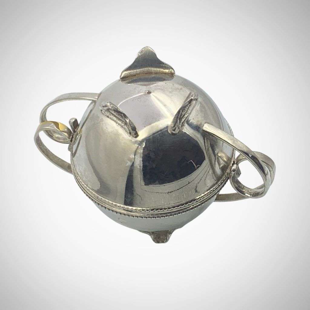 Set of 2 Vintage Biggie Best Style Silver Plated Footed Dishes