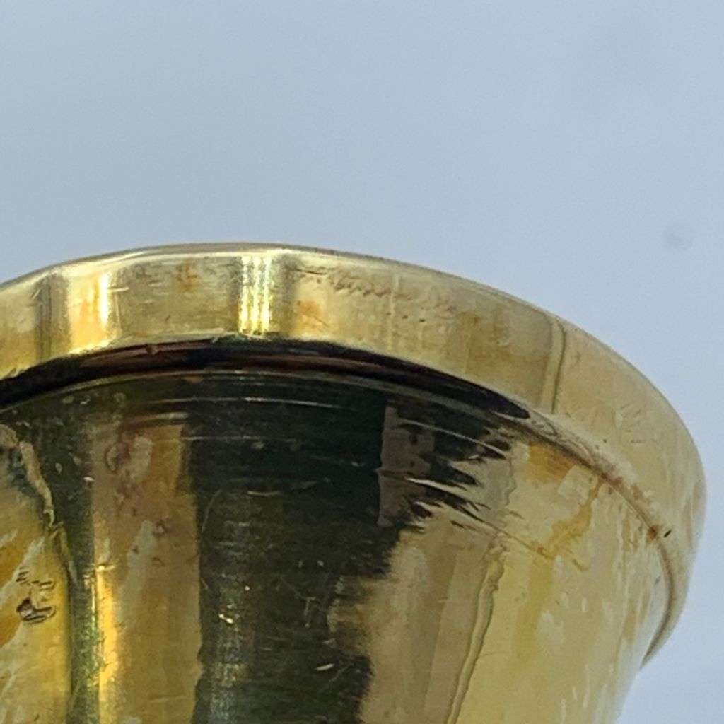 Reduced! Pair of Small 2 Single Stem Floral Brass Vases 17.5cm - Ink Stand Compatible