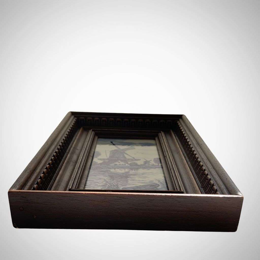 Collection of 3 Framed Mini Delft Tiles