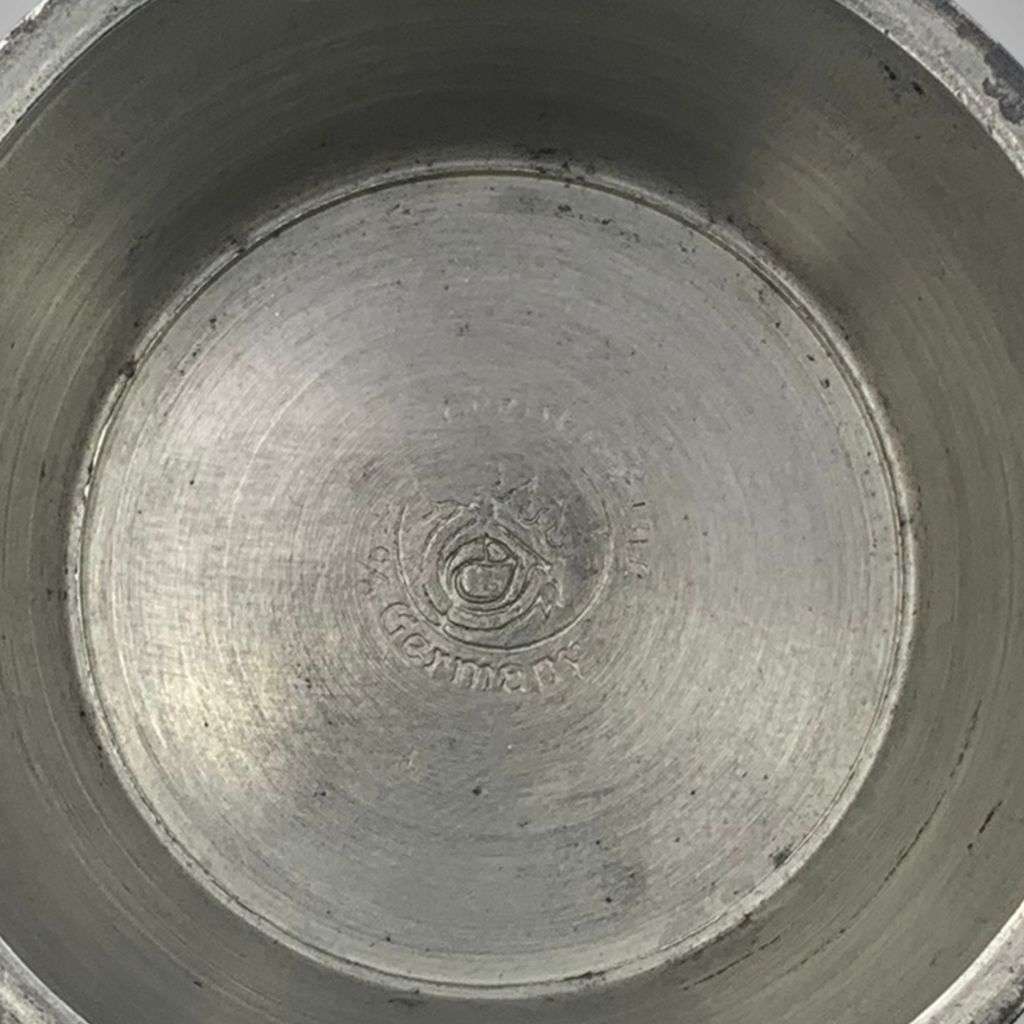 Rare Vintage Frieling Zinn German Pewter Drinking Cups - Set of 2, Deer Scenes