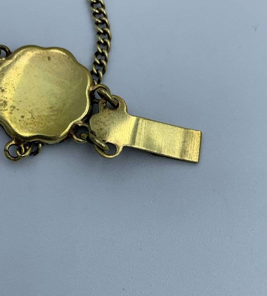 Reduced! Vintage Japanese Damascene Komai Bracelet - 10 Scenes, 1940s-1950s