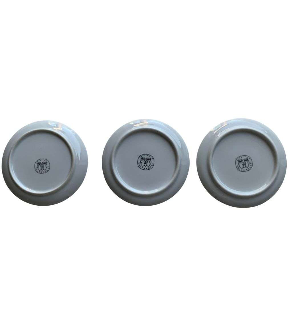 3 Düsseldorf Schloss Jagerhof Porcelain Mini Decoration Plates - GEGR 1849 UHLENHORST