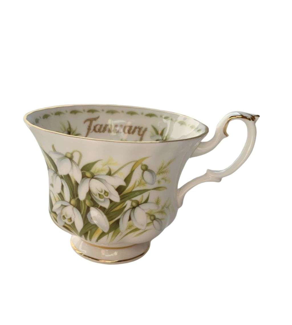 3 Piece Flower of the month series produced by Royal Albert, featuring The Flower of January