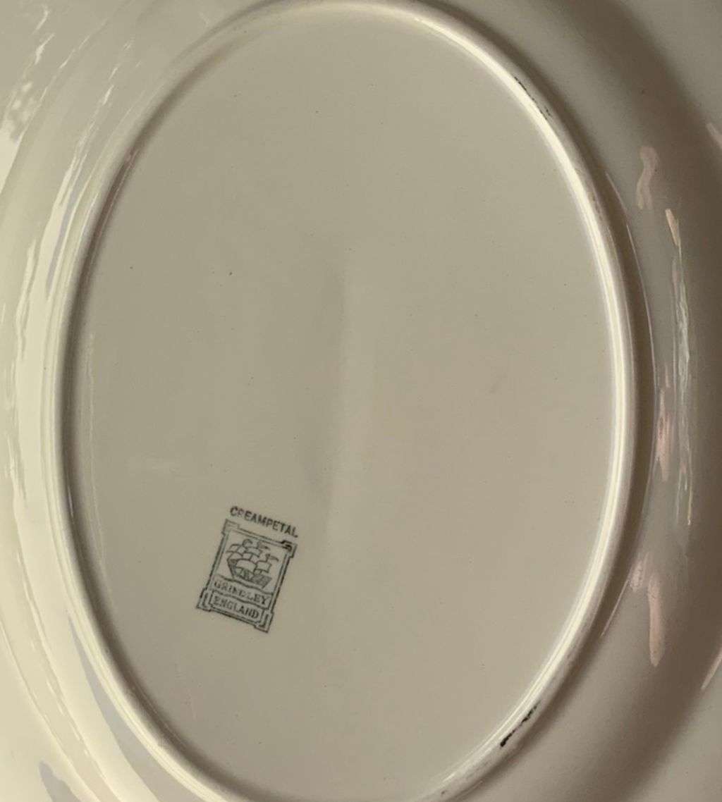 Vintage WH Grindley Ironstone China Creampetal Large Platter, 41.5cm
