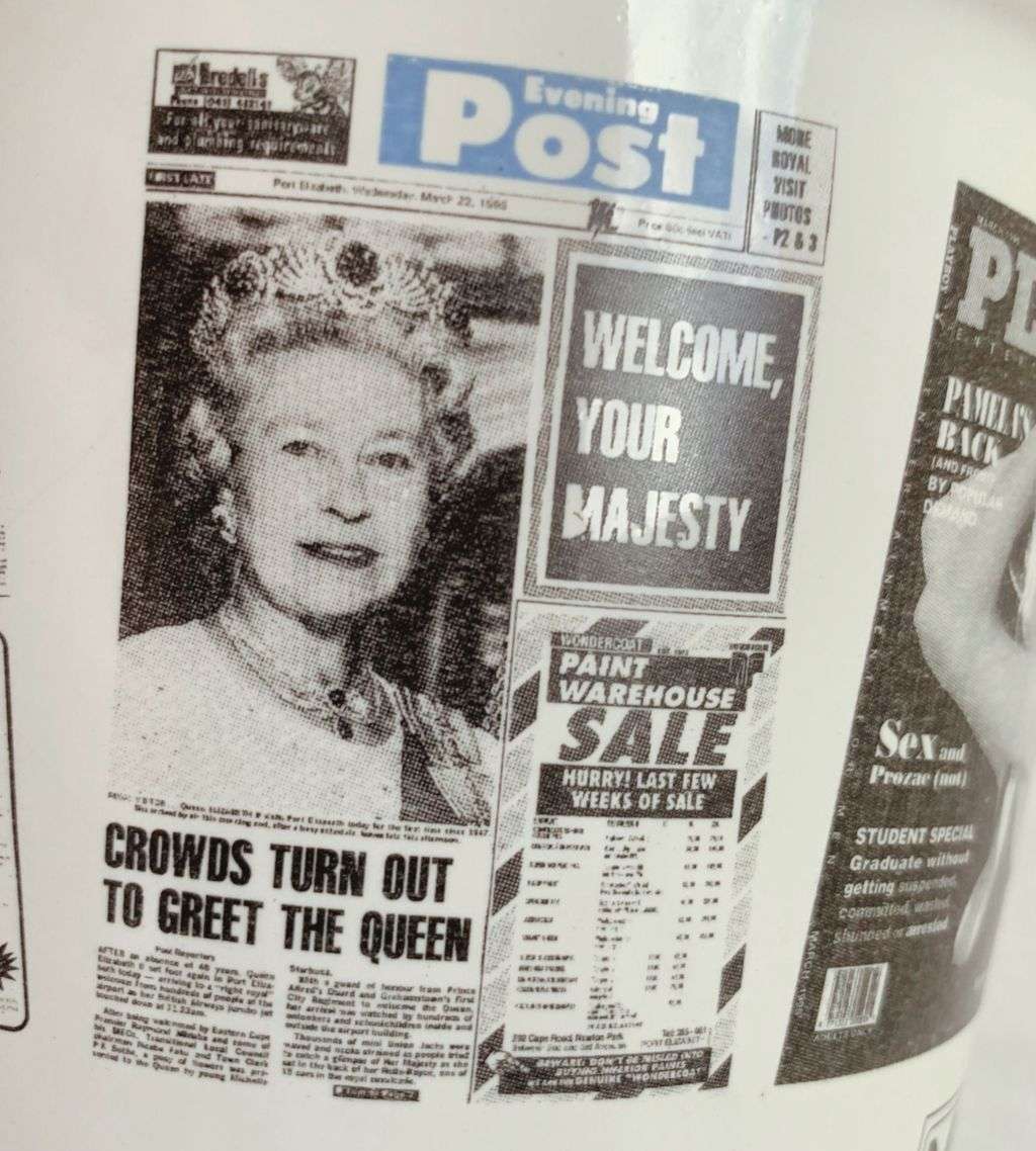 Vintage Decorative Ceramic Ice Bucket: Mims Advertising Collectible