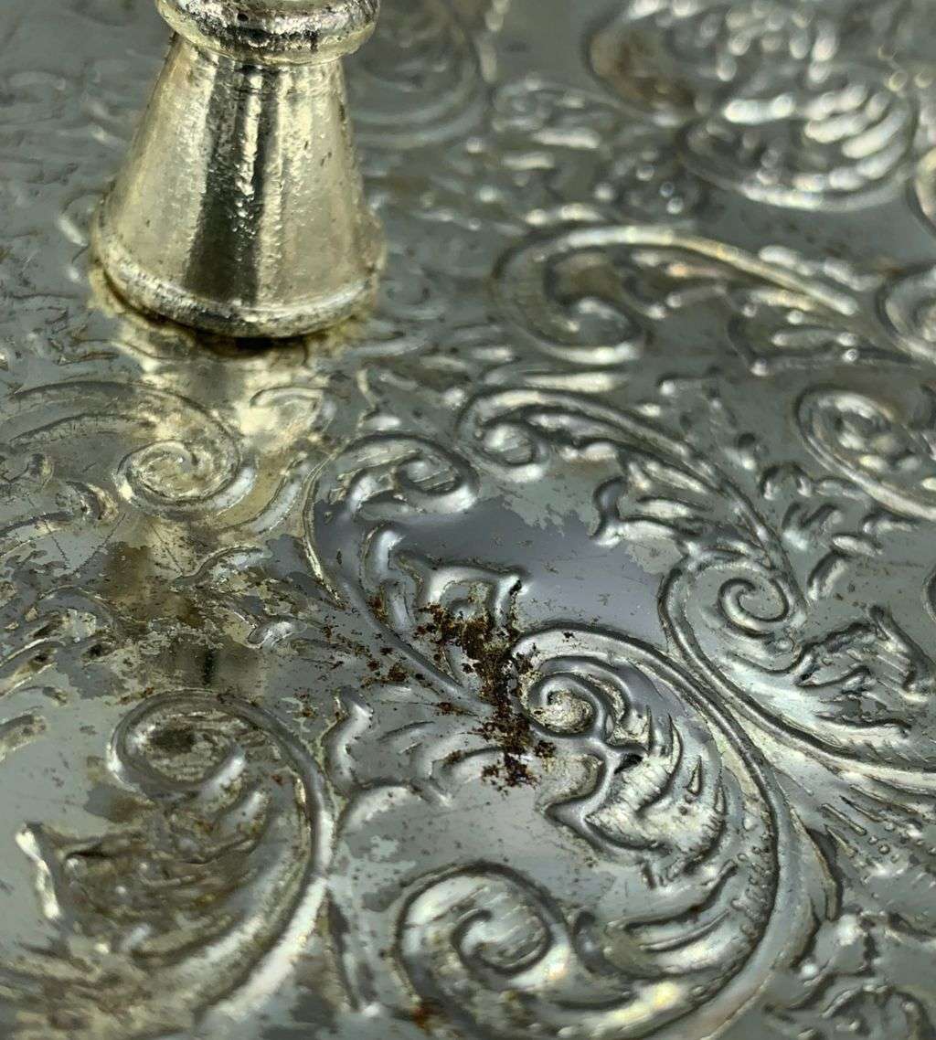 Vintage 2-Tier Patisserie Serving Tray - Elegant Silverplated Design from England