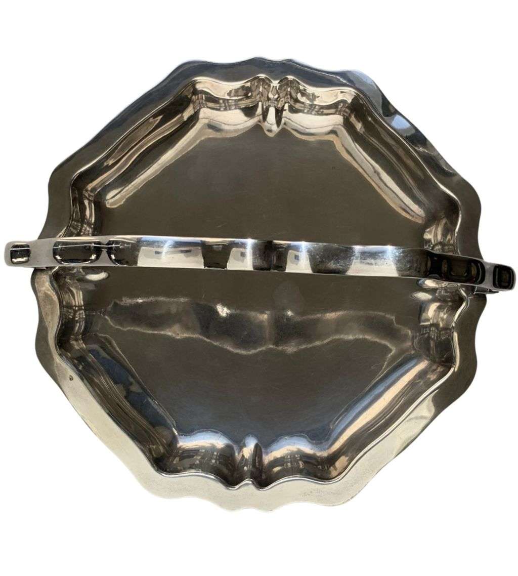 Antique Basket Tray with Handle - JC & Co Ltd EPNS Made in England c.1914