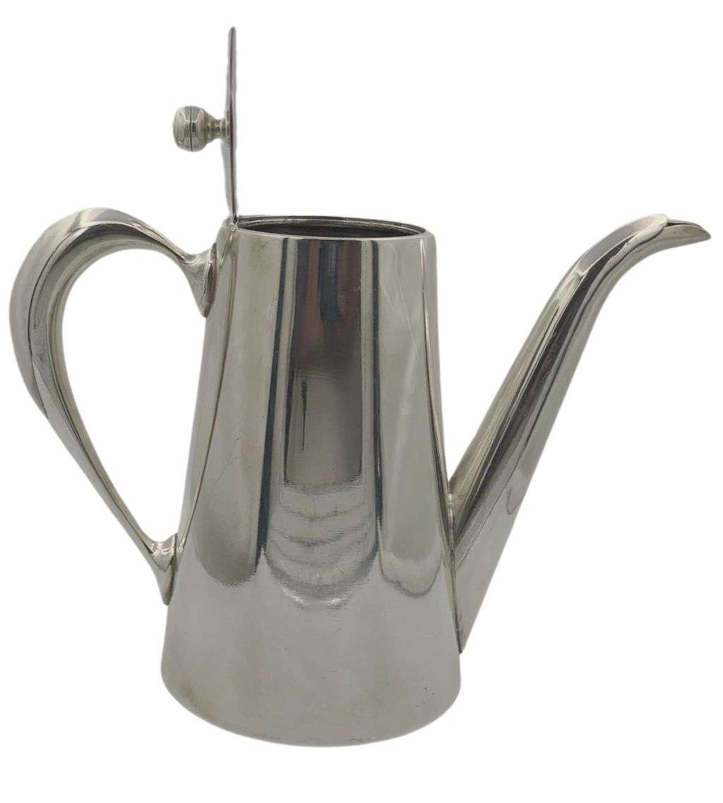 3-piece Christofle Style Silver-Plated Tea and Coffee Service Set