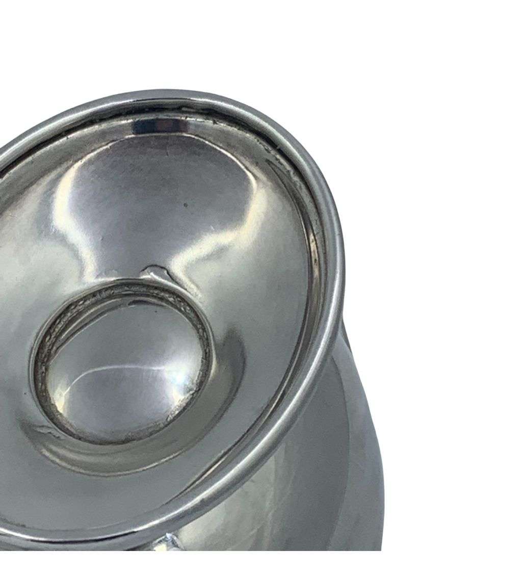 Vintage Silver Plate Gravy Boat with Oval Footed Base