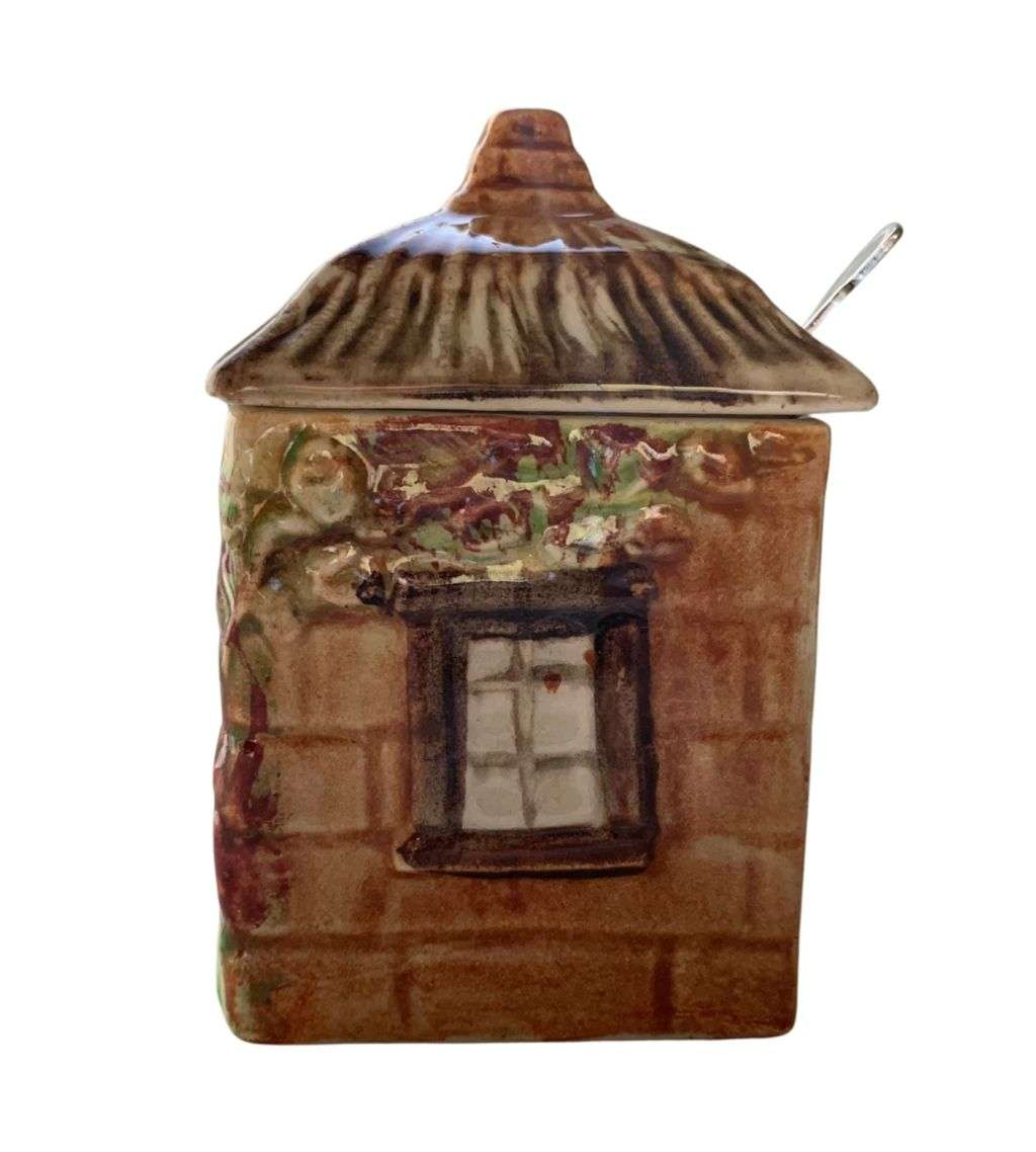 Vintage Price Bros Cottage Ware Sugar Bowl with Lid c.1934-1961