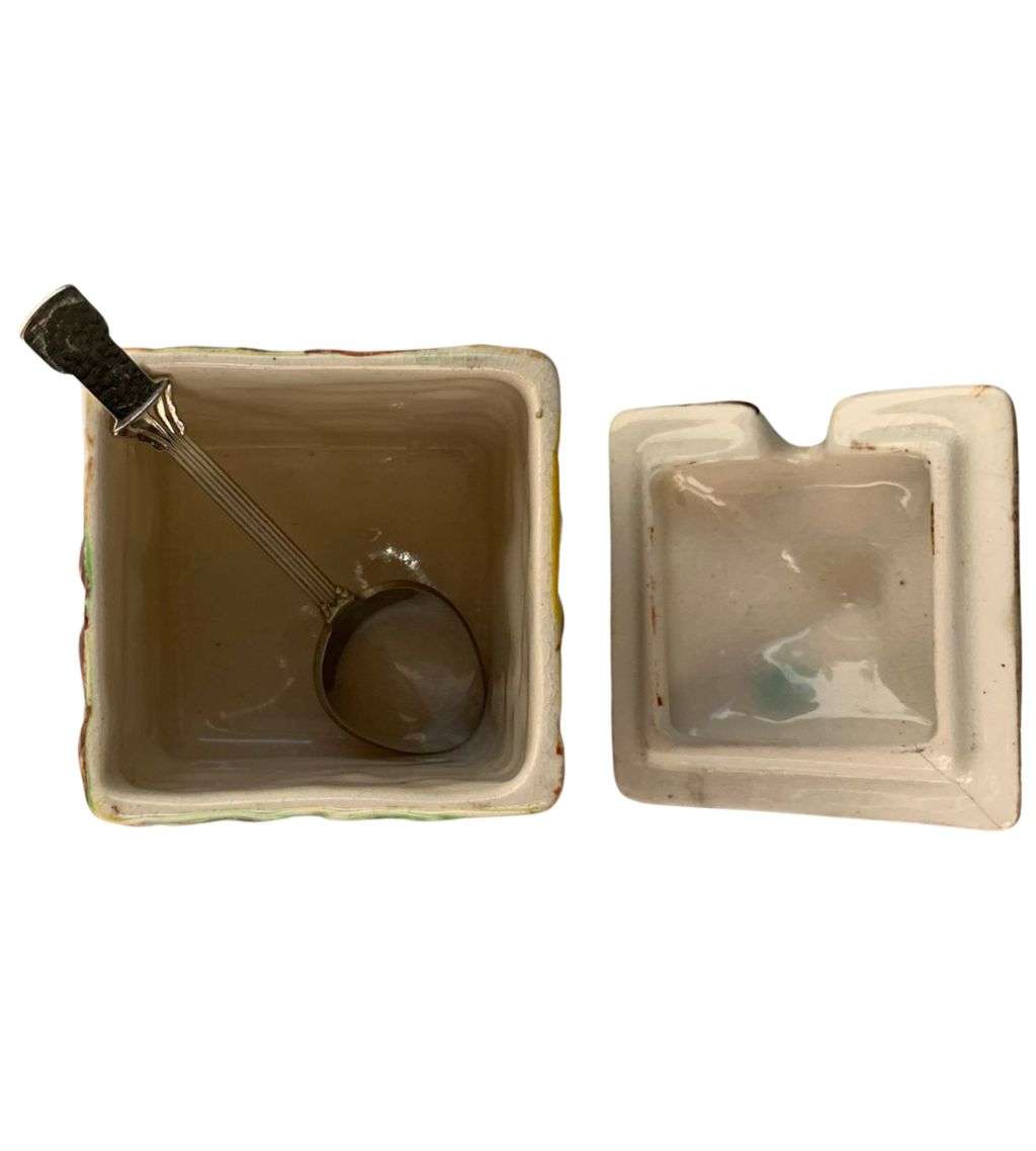 Vintage Price Bros Cottage Ware Sugar Bowl with Lid c.1934-1961