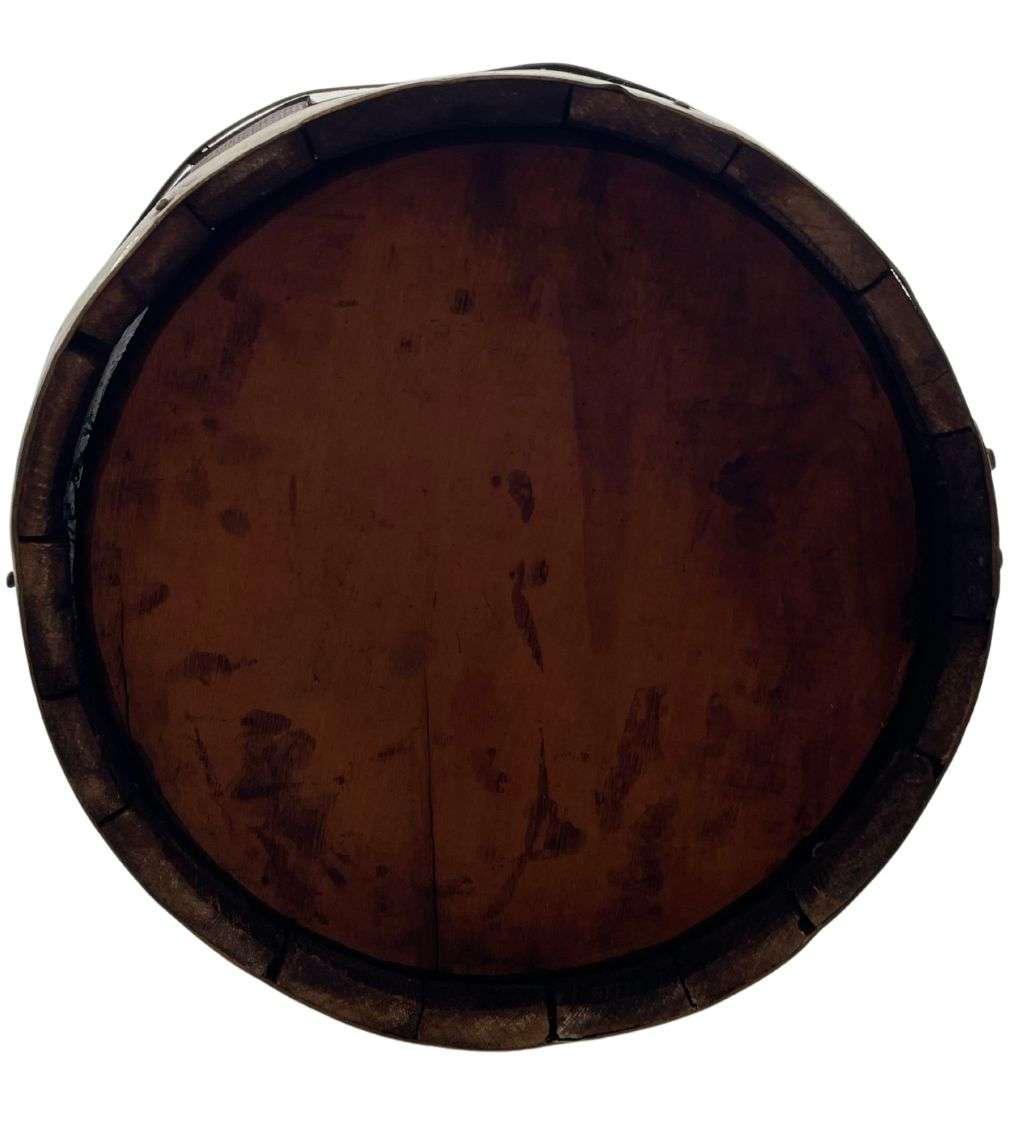 Reduced ! English Oak Barrel Bucket: An Antique Vessel