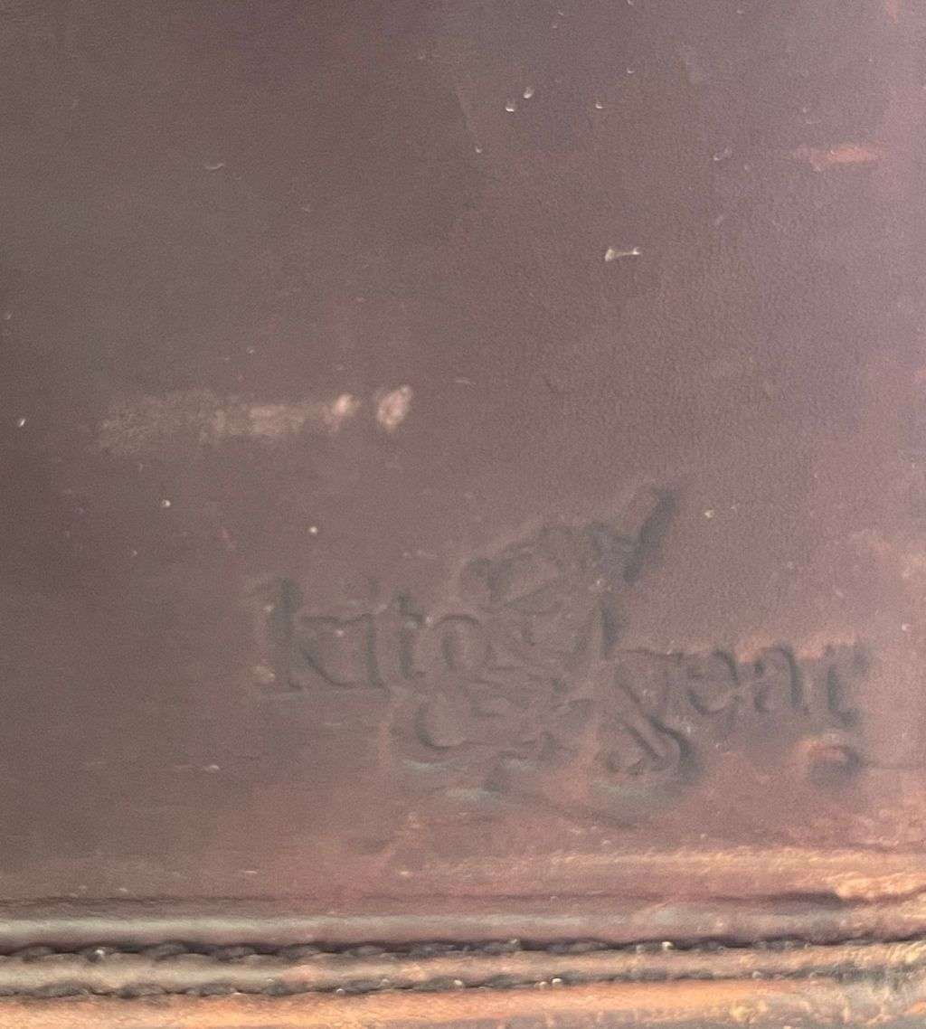 Reduced ! Vintage Genuine leather SA Rugby Bag with Terence Name, Springbok, and Protea Marks