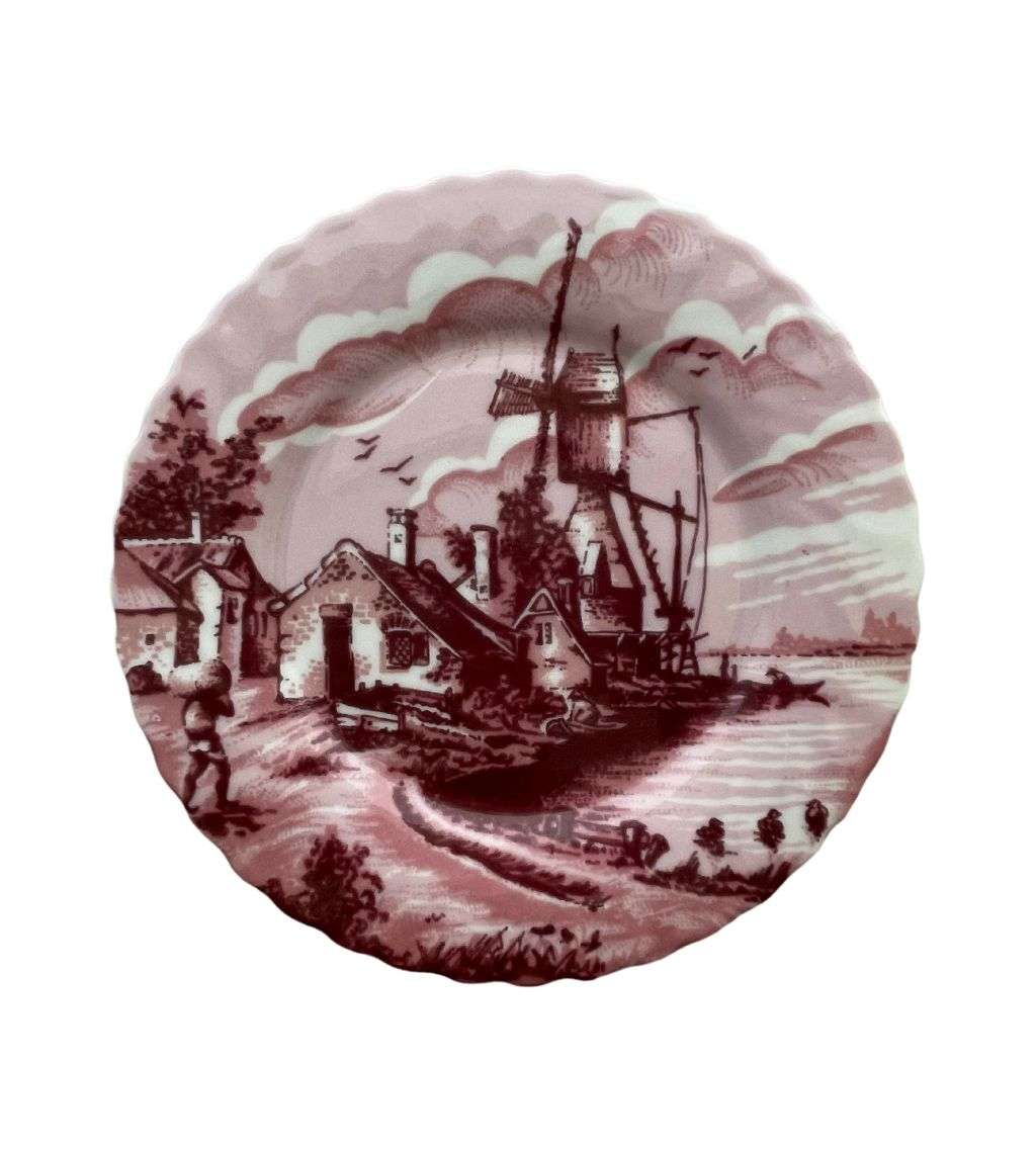 Delft of Holland `Delft Pink` Limited Collectors Edition Plate - Old Master Series - 18cm side plate
