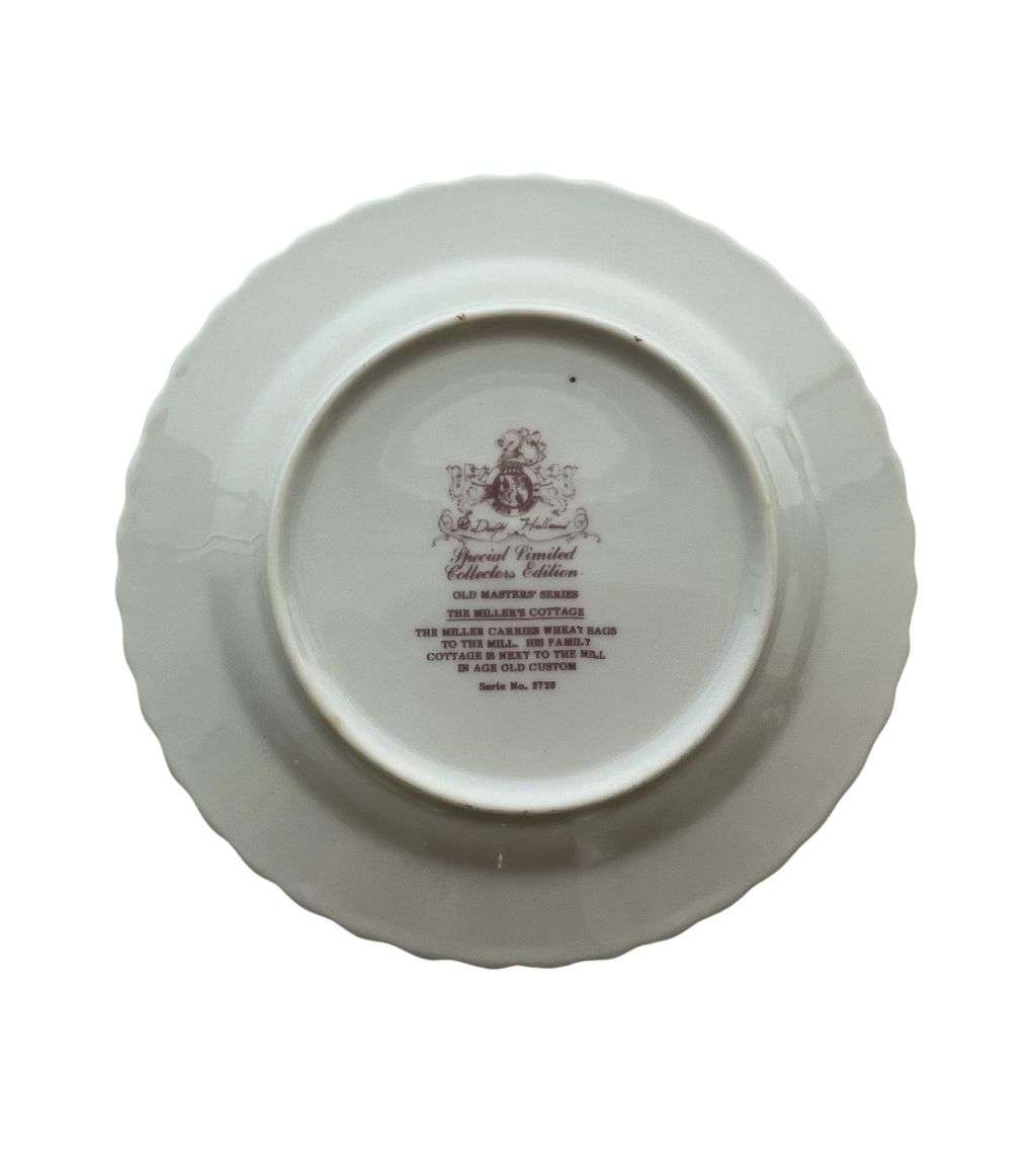 Delft of Holland `Delft Pink` Limited Collectors Edition Plate - Old Master Series - 18cm side plate