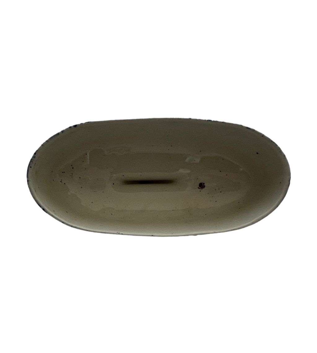 Vintage Royal Crownford `Calico` Staffordshire Covered Butter Dish - Cobalt Blue - c.1940-50`s