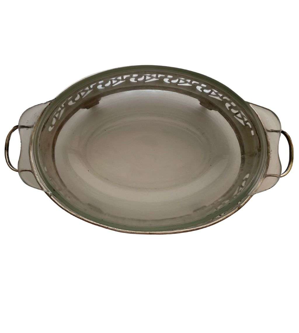 3-Piece Vintage Silver Plated Serving Bowl Holders Set - Elegant Tableware Collection