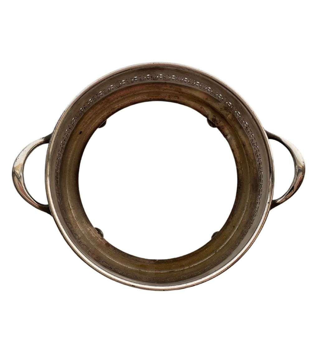 3-Piece Vintage Silver Plated Serving Bowl Holders Set - Elegant Tableware Collection