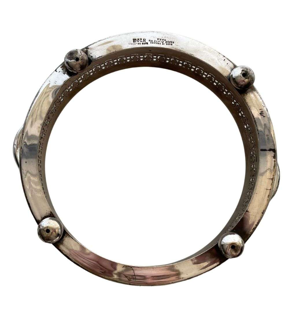 3-Piece Vintage Silver Plated Serving Bowl Holders Set - Elegant Tableware Collection