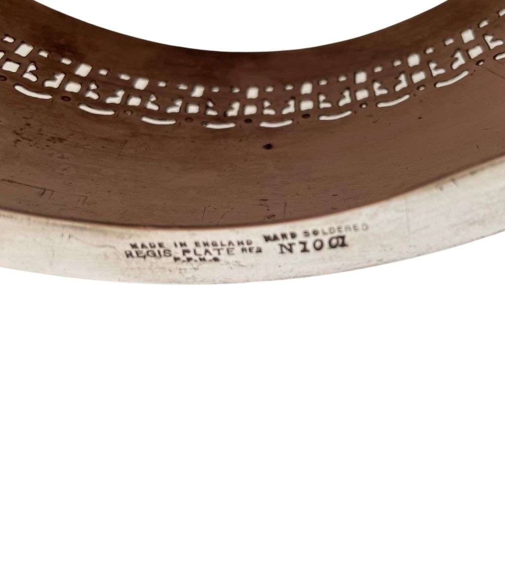 3-Piece Vintage Silver Plated Serving Bowl Holders Set - Elegant Tableware Collection