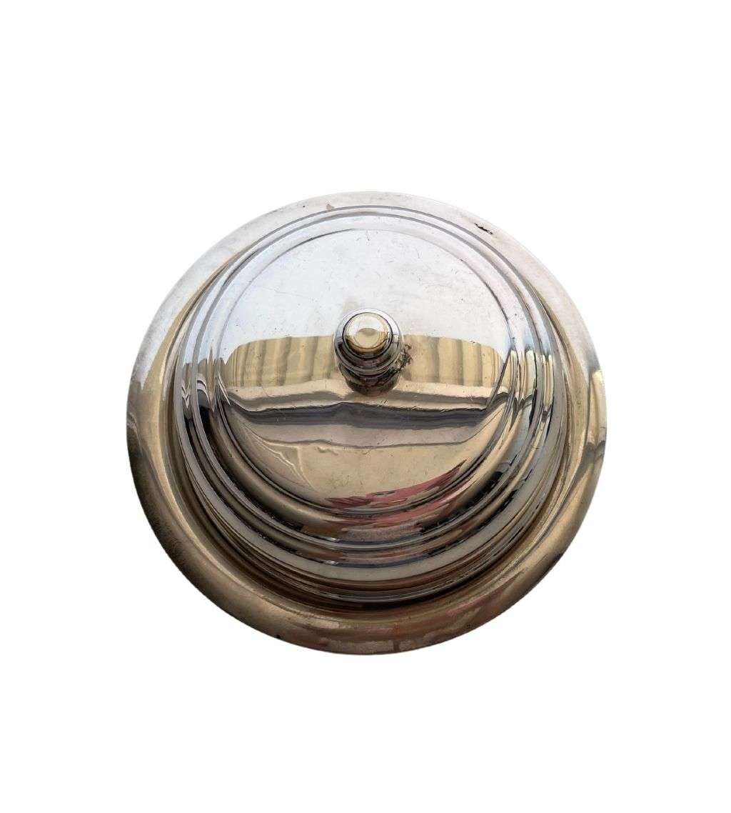 Vintage Silverplated Butter Dish with Lid - Elegant Tableware c.1930-1950