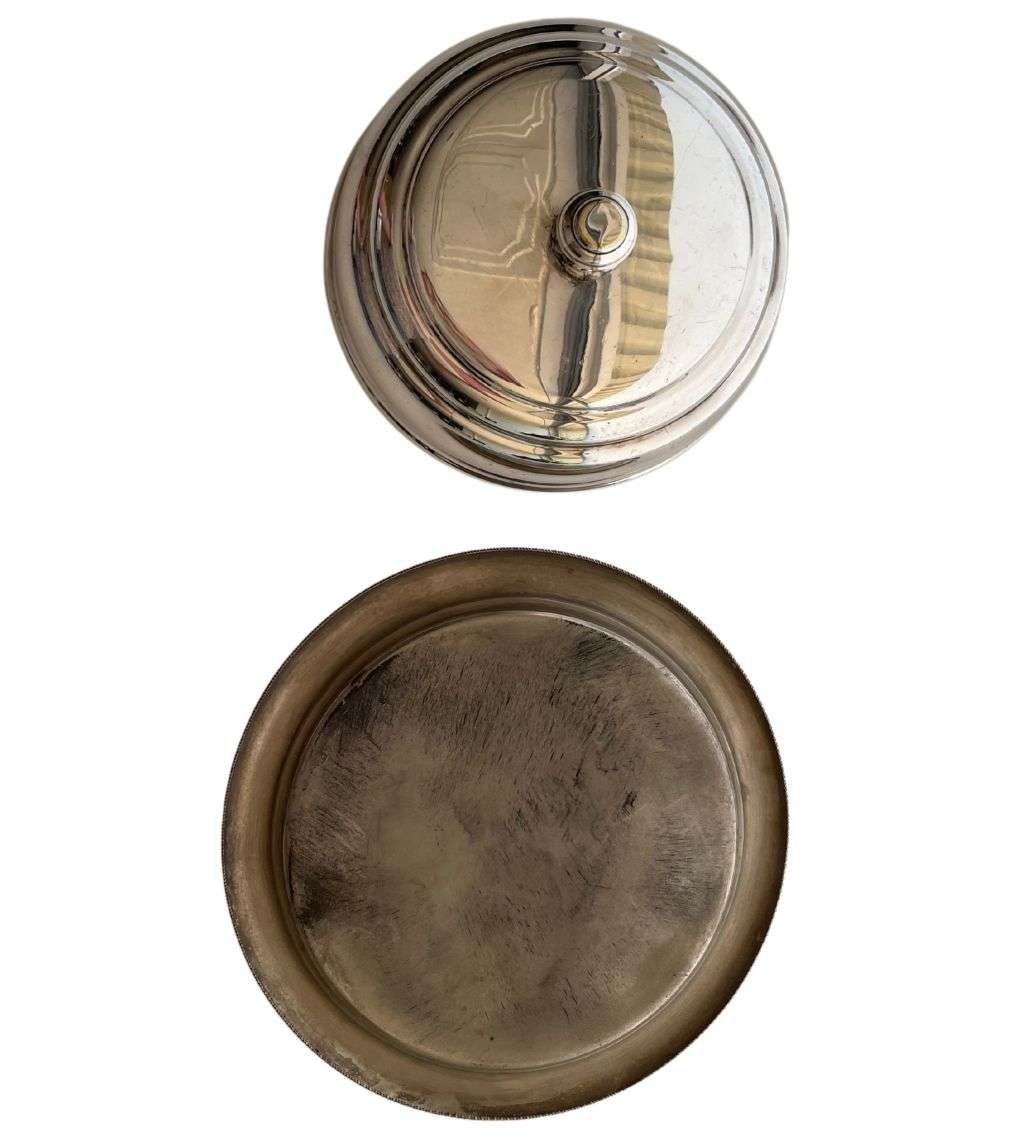 Vintage Silverplated Butter Dish with Lid - Elegant Tableware c.1930-1950