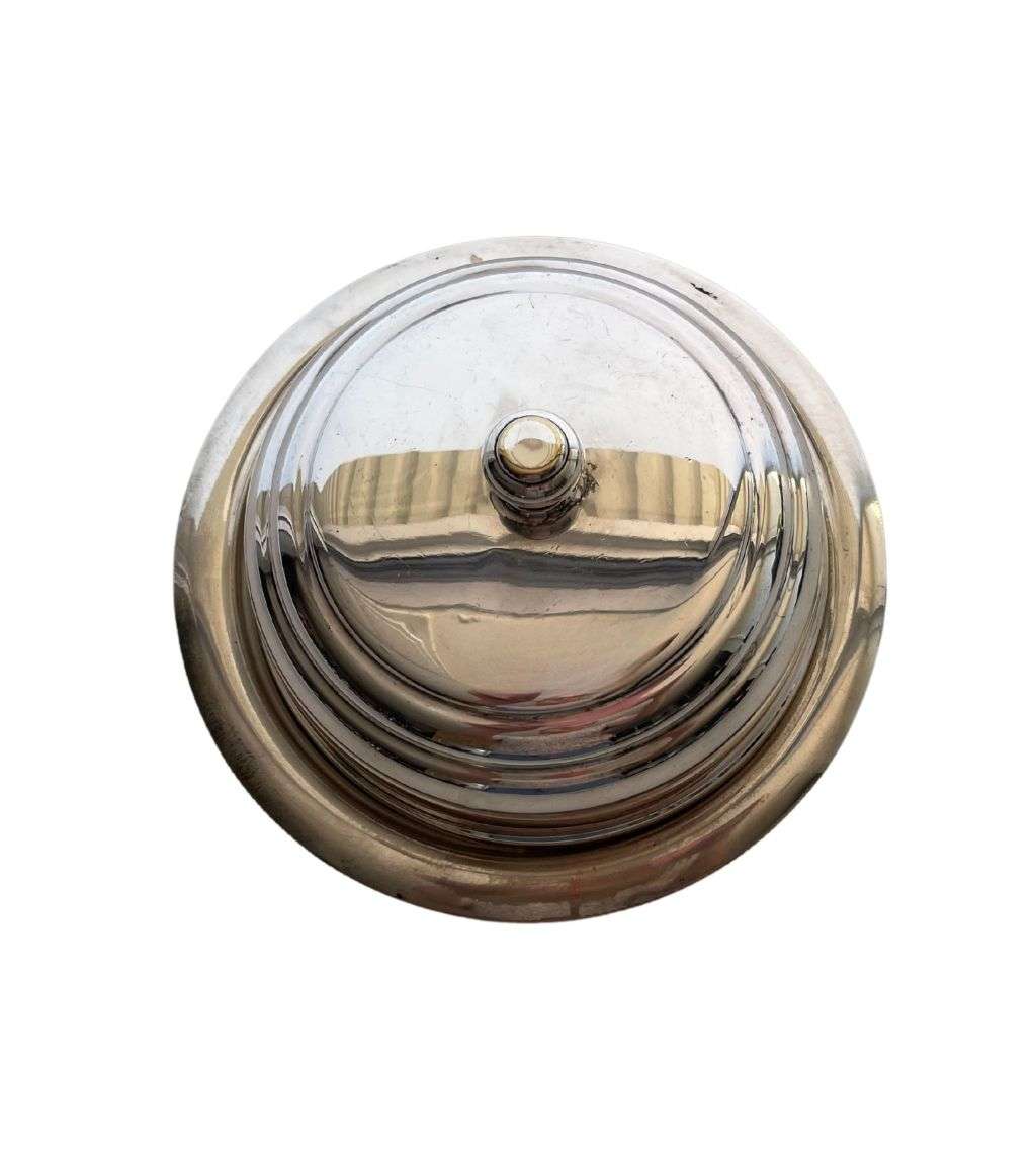 Vintage Silverplated Butter Dish with Lid - Elegant Tableware c.1930-1950