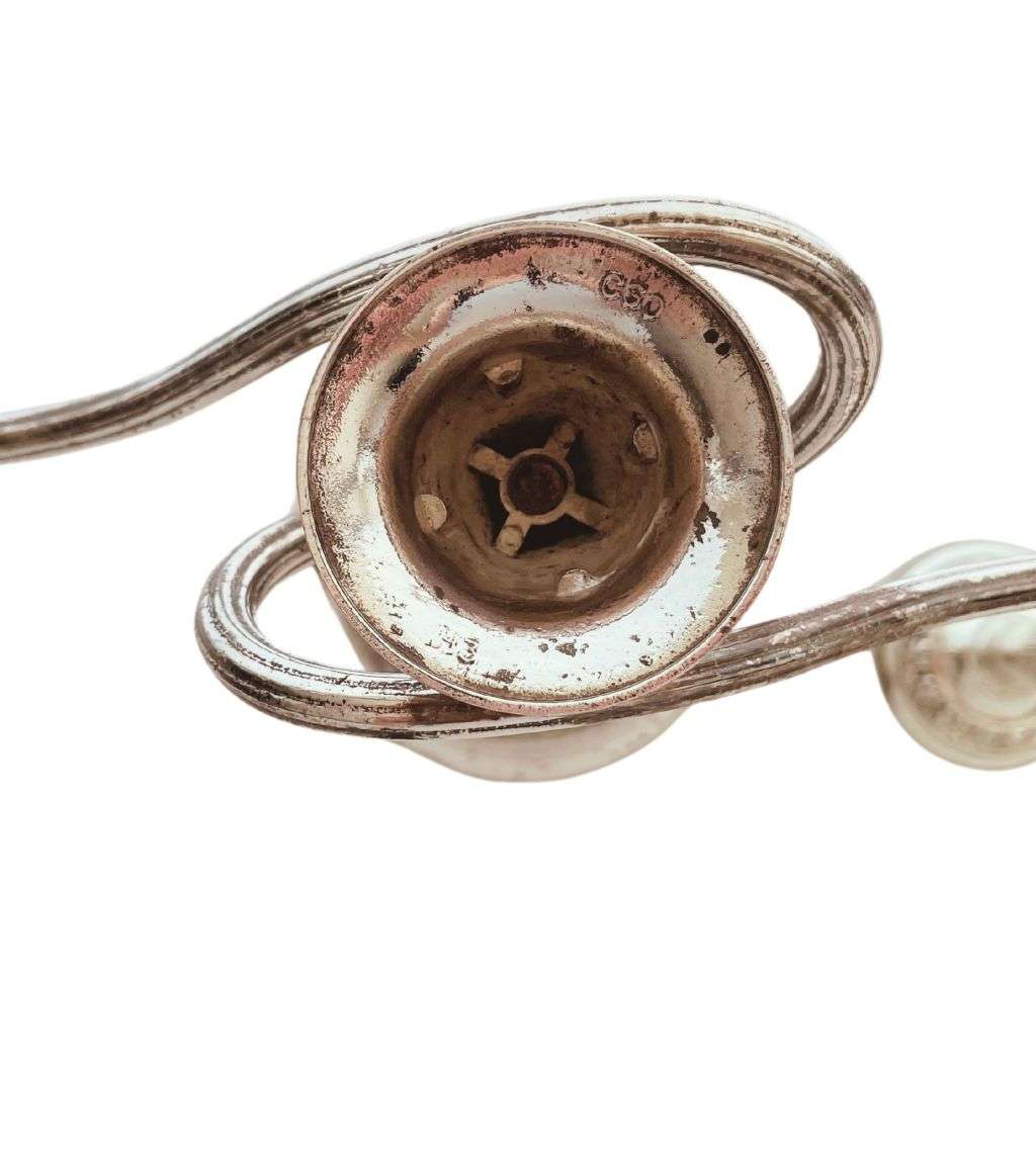 Ianthe Silver Plated Candelabra & Flower Vase Set - Ornate English Elegance 60`s-1970s