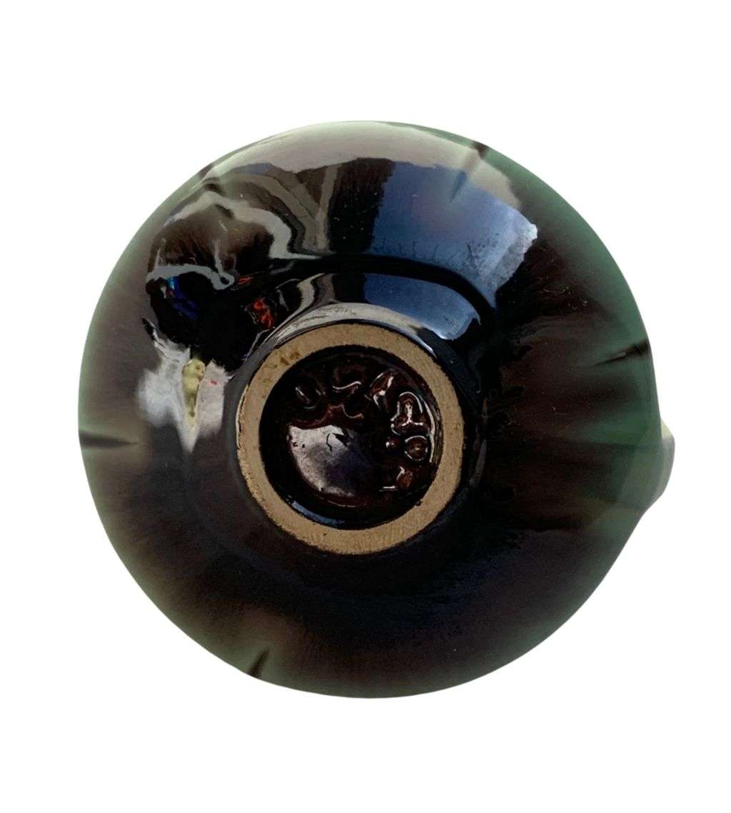 Yellow Brown Celadon Drip Ü-Keramik Mini Jug/Pitcher - West German Pottery