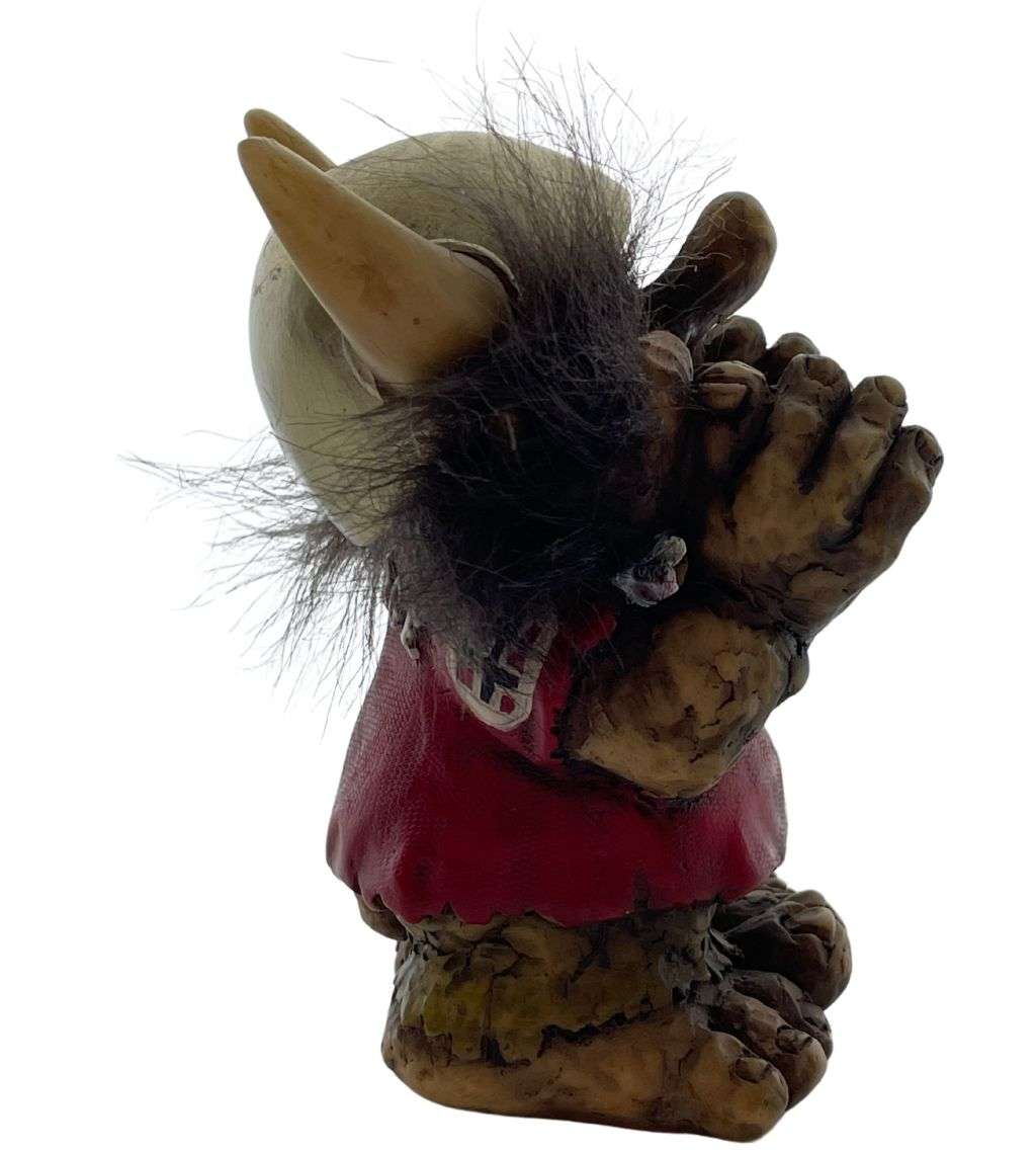 Authentic Norwegian Viking Souvenir: Polystone Troll & Viking Ornament - 10.5cm