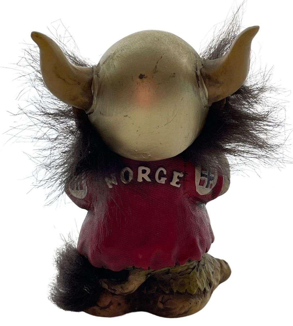 Authentic Norwegian Viking Souvenir: Polystone Troll & Viking Ornament - 10.5cm