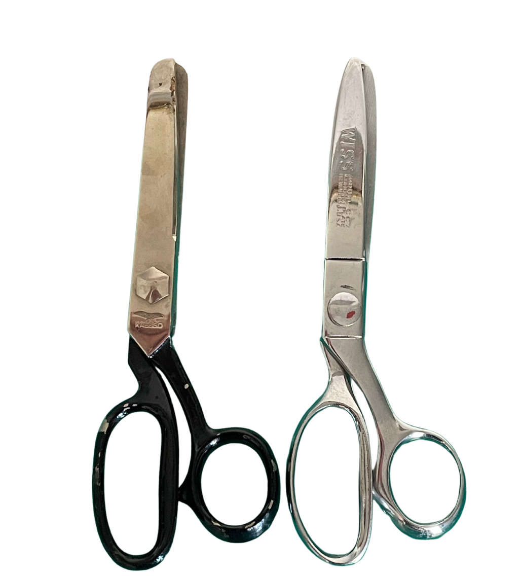 Rare Find: Wiss CC7 Pinking Shears & Kabeso Solingen Germany Mid-20th Century Pair