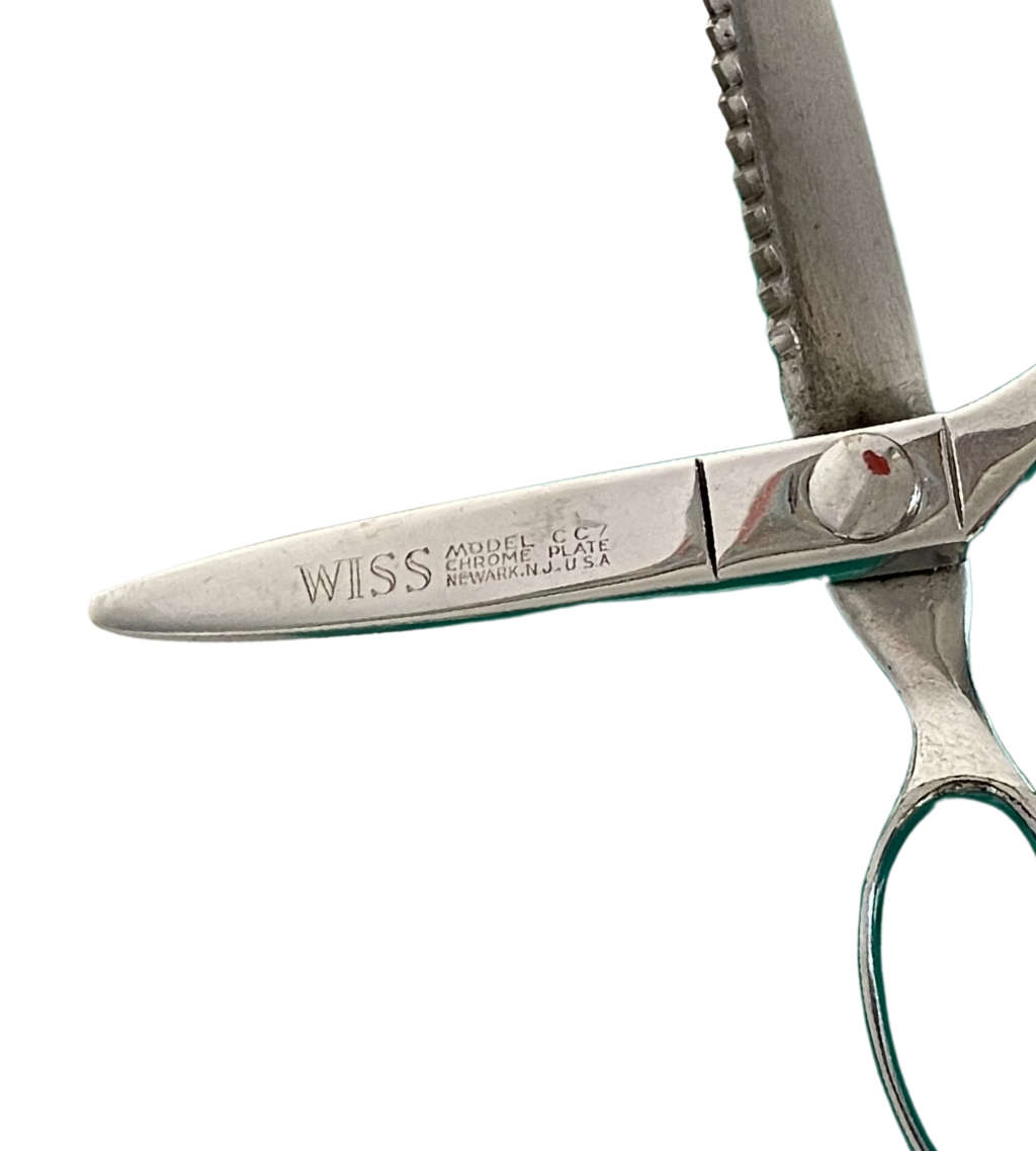Rare Find: Wiss CC7 Pinking Shears & Kabeso Solingen Germany Mid-20th Century Pair
