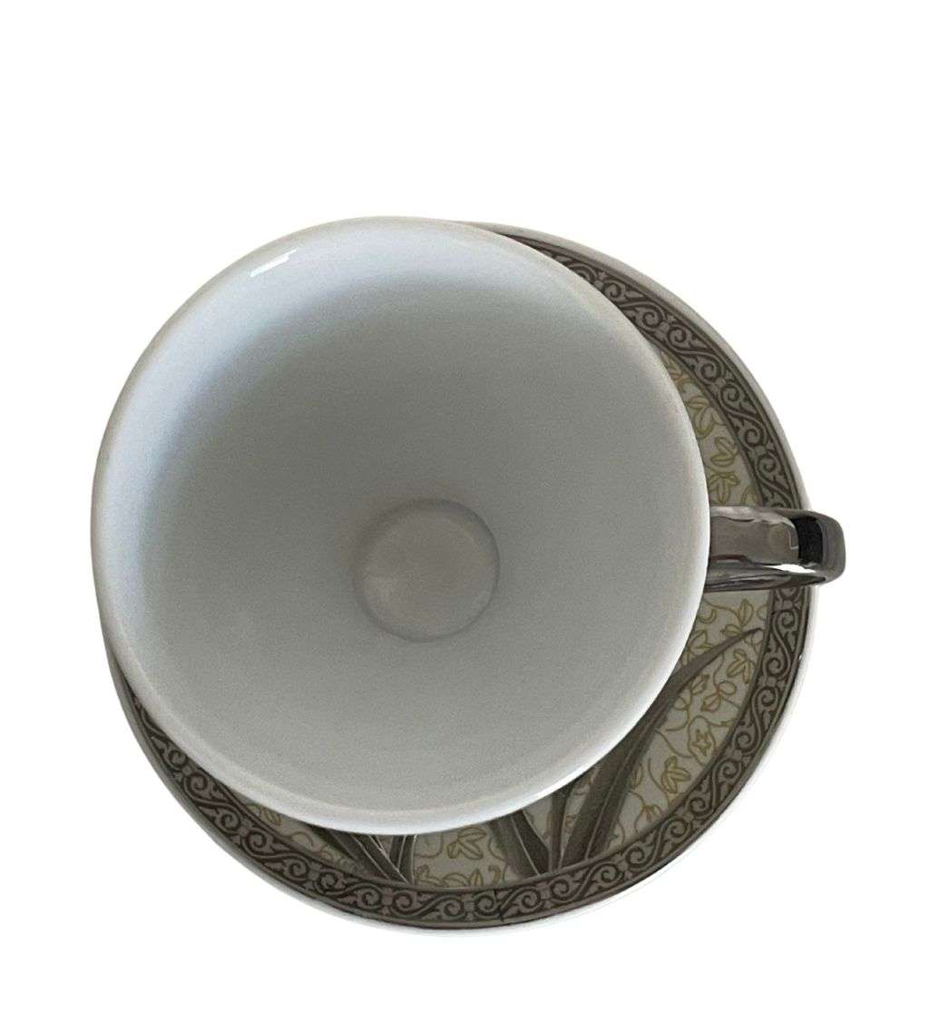 Reduced! -12-Piece Vintage Yamasen Gold Collection Espresso Cups and Saucers - Fine Porcelain, 24K