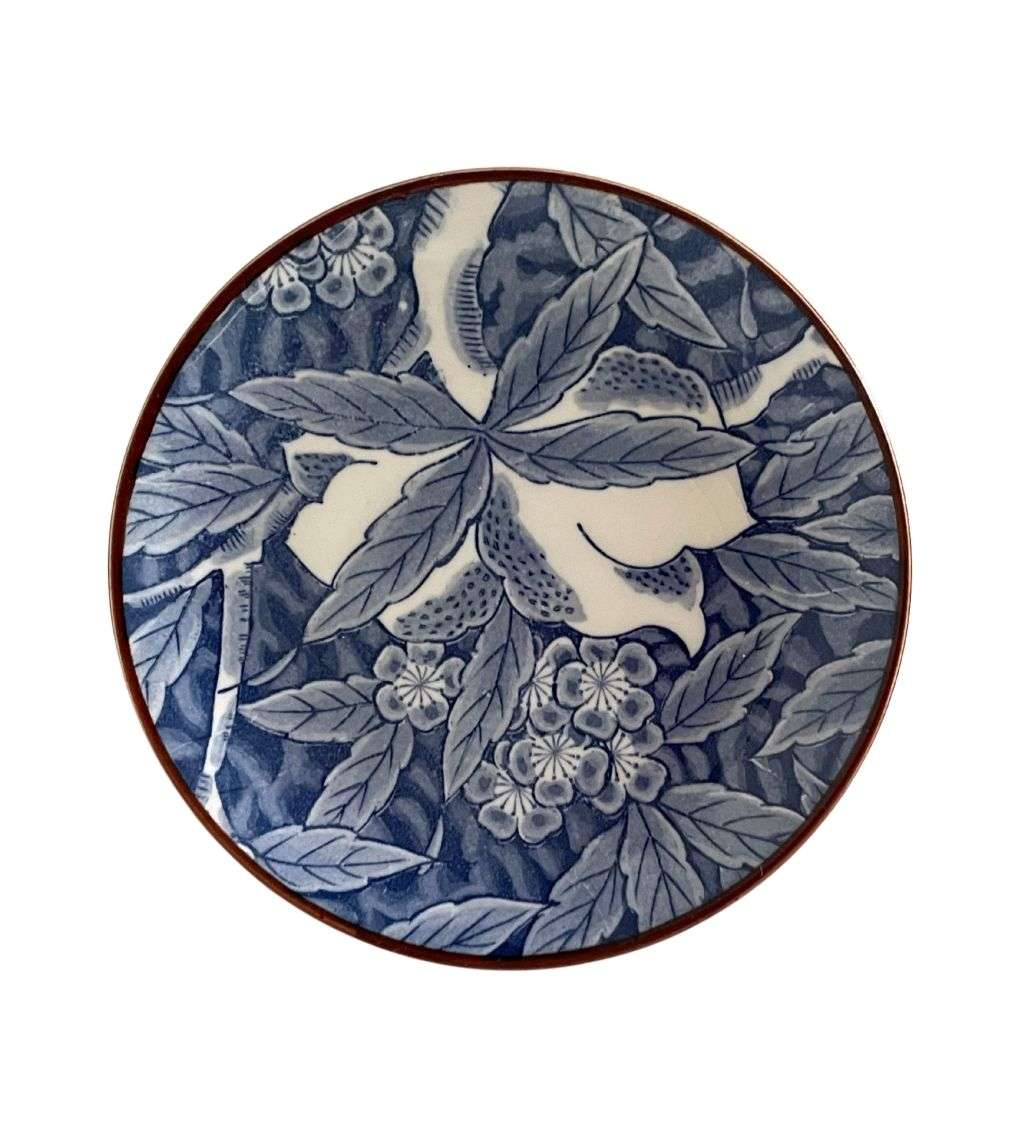 Small 15.5cm Genuine Imperial Imari Blue and White Plate