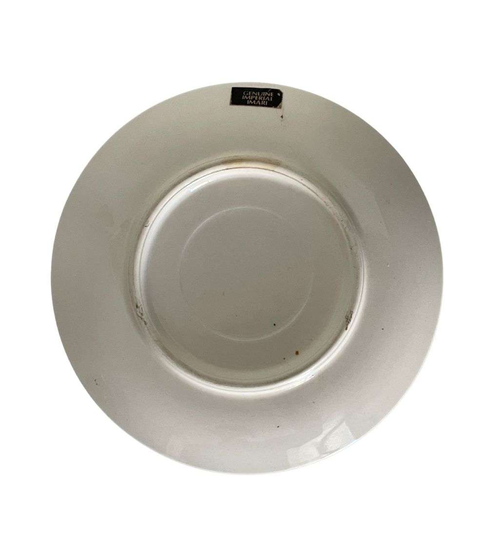 Small 15.5cm Genuine Imperial Imari Blue and White Plate