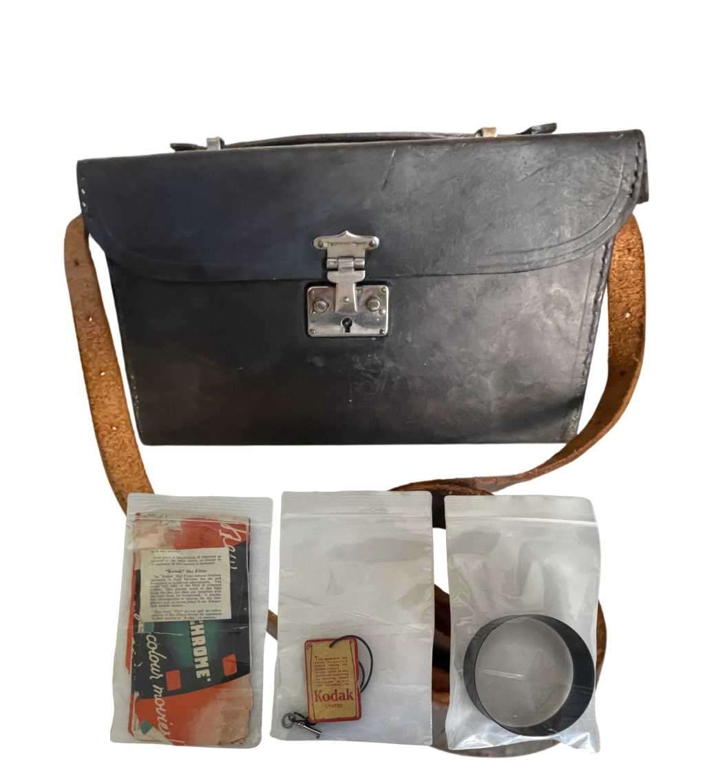 Vintage 1930s CINE Kodak Model BB Junior 16mm Film Camera & Bilora Blitz-Box 120 Film Camera 1948