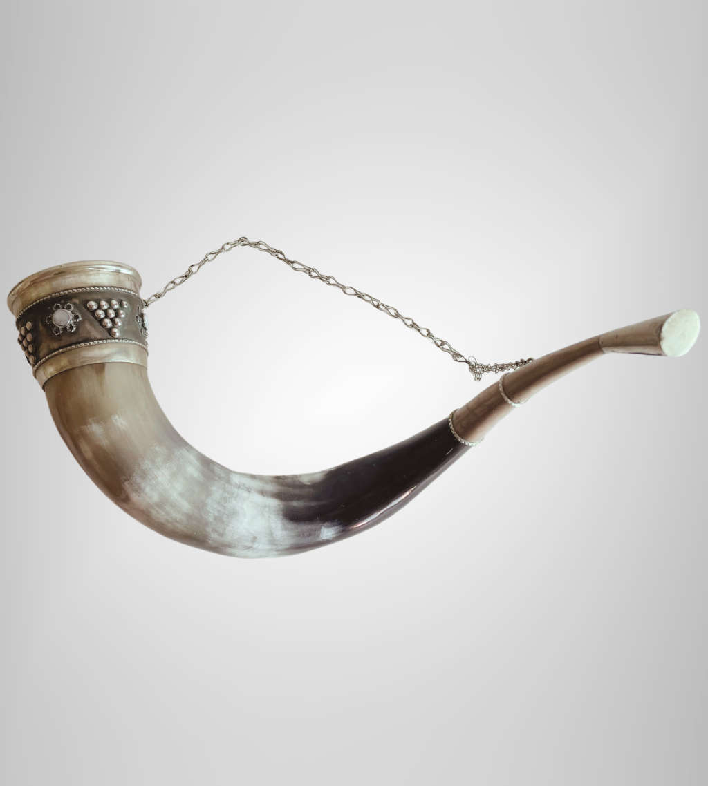 Set of 3 Antique Viking Style Drinking Horns